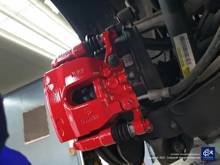 계획과 다르게 작업이 진행되지만 결과는 역시!! 벤츠 E220d 쿠페 블랙실버투톤 휠도색 & 레드 캘리퍼 도색 / 용인 처인구