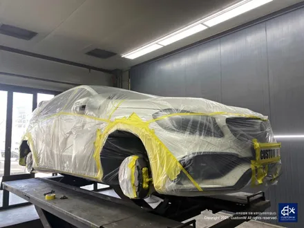 벤츠 A45 AMG 블랙실버 무광 투톤 휠도색 & 레드 캘리퍼 도색 / 용인 처인구