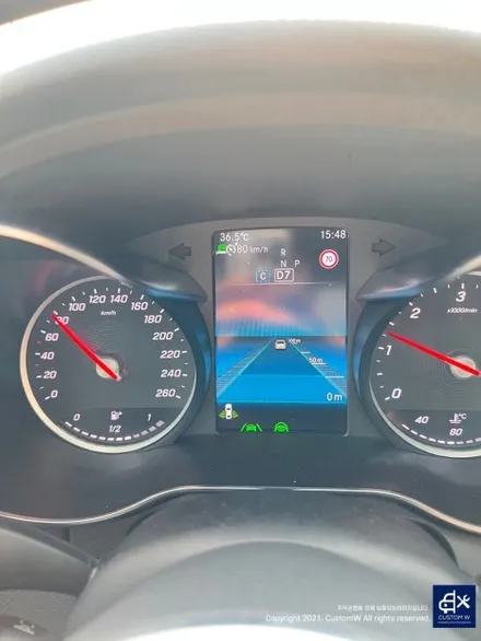벤츠 W205 C220d 반자율주행 옵션설치, 360도카메라 어라운드뷰 옵션설치. / 용인 처인구
