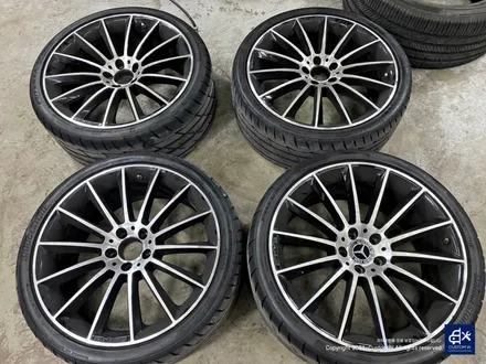 벤츠 CLS400d 휠수리 후 블랙유광 휠도색 + 레드 캘리퍼 도색 / 용인 처인구