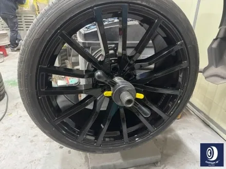 BMW G05 X5 22인치 742M 휠 상처 수리 후, 블랙유광 휠 복원 도색 / 재방문 / 용인 처인구