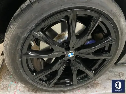 BMW G07 X7 M60i 755M 22인치 휠 상처 수리 후, 제트 블랙 (검정 유광) 복원 휠도색 / 용인 처인구