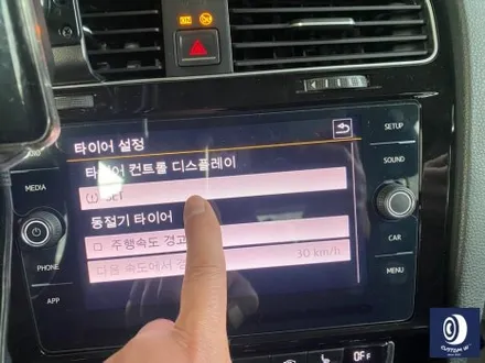 폭스바겐 골프 7세대 휠 상처 수리 후, 실버 휠 복원 도색 / 용인 처인구