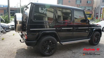진정한 남자의 차 벤츠 G 63 AMG(지바겐) 맷블랙(블랙무광) 휠도색으로 포스를 업그레이드 하다. / 용인 처인구
