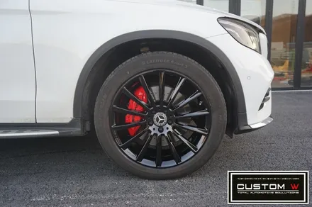 메르세데스 벤츠 GLC220d 쿠페 마차 휠 블랙유광 휠도색 + AMG 레드 캘리퍼도색. / 용인 처인구