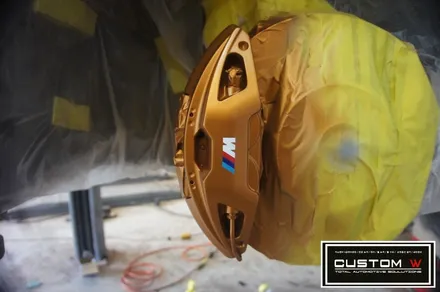 BMW G11/G12 740LI 휠상처수리후 건메탈 휠도색 , 골드 캘리퍼 도색.! / 용인 처인구