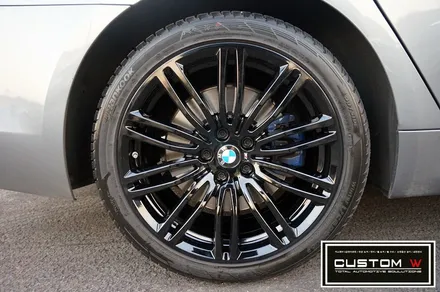 BMW G30 530i 664M 블랙유광(하이그로시 블랙) 휠도색 작업.! / 용인 처인구