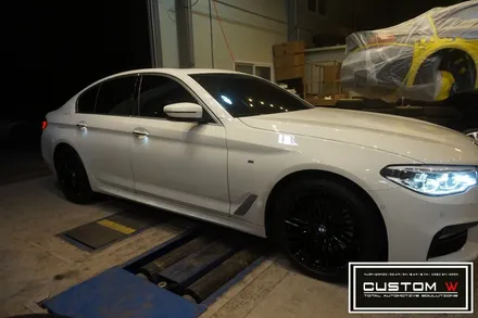 BMW G30 530i 요즘 핫 한 664M 휠 상처 수리후, 하이그로시 블랙 블랙유광 휠도색. 커스텀W / 용인 처인구