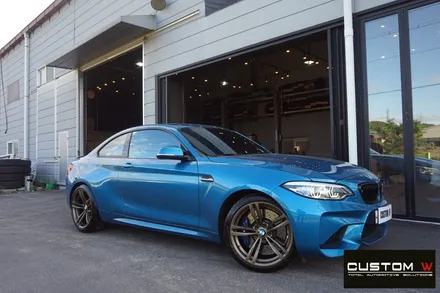 BMW M2 심하게 손상된 437M 휠 상처 수리 후,무광 브론즈 휠도색. / 용인 처인구