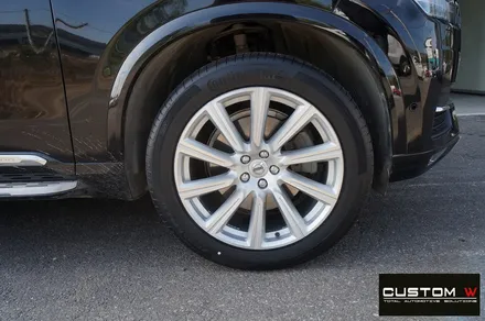 볼보 XC90 상처난 다이아몬드 컷팅 휠수리 복원. / 용인 처인구