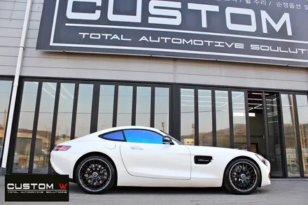 꾸준한 인기 벤츠 AMG GT  쿠페 무광 블랙 실버 투톤 휠 도색 / 용인 처인구