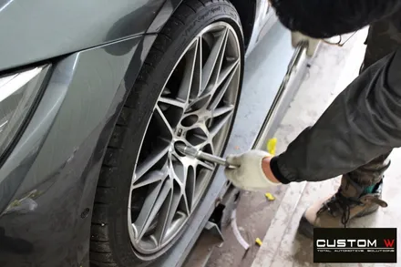 BMW F80 M3 카본 세라믹 골드 캘리퍼 도색 / 용인 처인구
