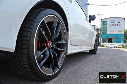 벤츠 CLS53 AMG 2개 다이아몬드 컷팅 휠 수리 (+마차휠 1개 박리후 블랙유광 휠 도색) / 용인 처인구