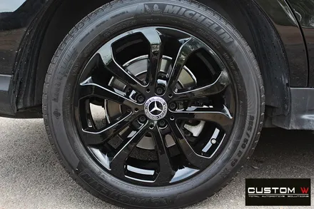 벤츠 GLE350d 휠 상처 수리 후 블랙 유광 휠도색 / 용인 처인구