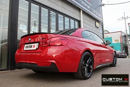 BMW 430i 컨버터블 휠 상처 수리 후 블랙유광 휠도색 / 용인 처인구
