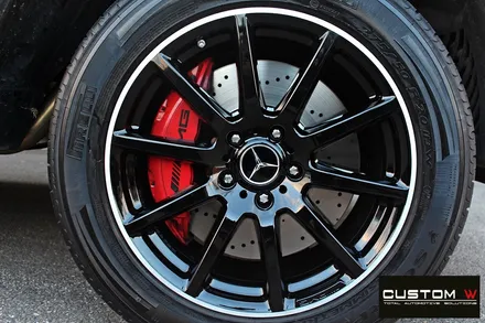 벤츠 G63 AMG 지바겐 블랙실버 유광 투톤 휠도색 / 용인 처인구