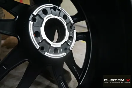 벤츠 CLS53 AMG 기존 고객 휠 상처 수리 후 블랙 실버 투톤 무광 휠도색 / 용인 처인구