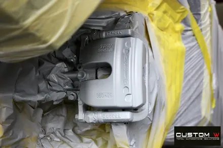 벤츠 21년식 E53 AMG 블랙 실버 투톤 무광 휠도색 + 건메탈 캘리퍼 도색 / 용인 처인구