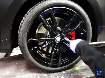 BMW M440i 블랙유광 휠도색 + 레드 캘리퍼 도색 / 용인 처인구