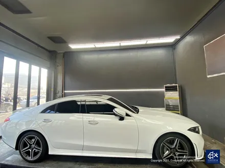 벤츠 CLS300d  블랙 실버 투톤 유광 휠도색 + 레드 캘리퍼 도색 / 용인 처인구