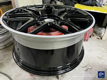 벤츠 G63 AMG G바겐 22인치 블랙 실버 투톤 유광 휠도색 / 용인 처인구