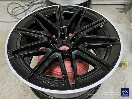 벤츠 GT43 AMG 휠수리 후 블랙 실버 투톤 유광 휠도색 / 용인 처인구