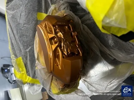벤츠 E53 AMG  잘못된 캘리퍼 도색 제거 후, 재작업 그리고 블랙 유광 휠 도색 작업까지_! / 용인 처인구