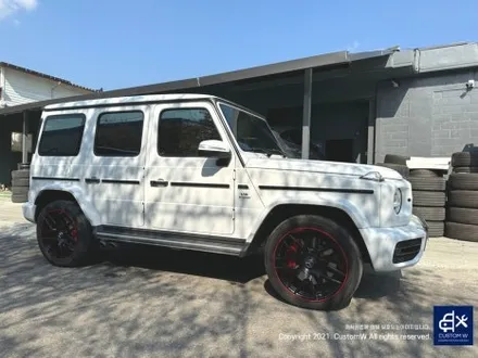 벤츠 G바겐 G63 AMG 22인치 에디션  휠 무광 블랙 레드 투톤 휠 상처 수리 후, 복원 도색 / 용인 처인구