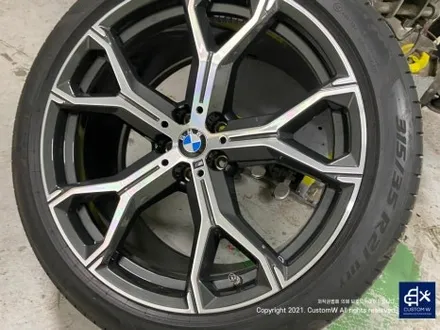 BMW G06 X6 30D 21인치 741M 휠 상처 수리 후, 다이아몬드 커팅 휠 복원 / 용인 처인구
