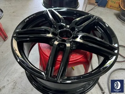 감동적인 후기글을 작성해 주신 고객분의 차량/ 벤츠 E220D 카브리올레 19인치(일명 AMG 별휠) 블랙 유광 휠도색 (feat. 보험 긴급 출동 서비스를 이용한 캐리어 카 입출고) / 용인 처인구