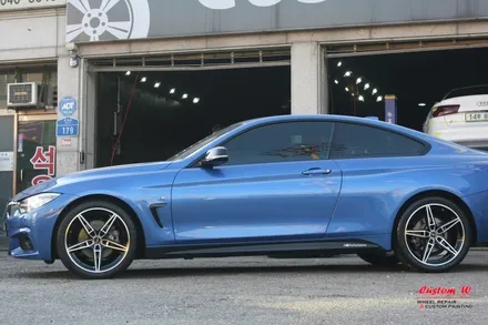 BMW 4시리즈 슈니처(AC Schnitzer) 도색 휠을 다이아몬드컷팅휠(블랙폴리시)로 변신하다. / 용인 처인구
