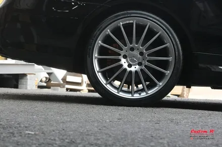 고스트크롬 휠도색 그리고 AMG 캘리퍼 처럼 캘리퍼도색- 벤츠 E클래스 쿠페. / 용인 처인구