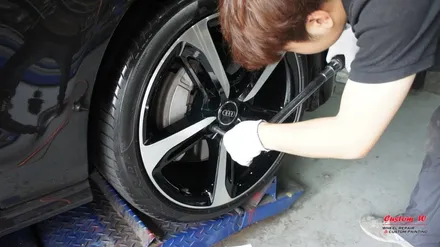 A7휠을 RS7 다이아몬드컷팅휠 처럼 만들다! 다이아몬드컷팅 휠수리를 이용한 블랙폴리쉬 휠 만들기. / 용인 처인구