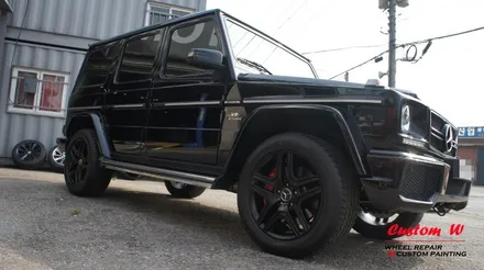 진정한 남자의 차 벤츠 G 63 AMG(지바겐) 맷블랙(블랙무광) 휠도색으로 포스를 업그레이드 하다. / 용인 처인구