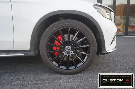 메르세데스 벤츠 GLC220d 쿠페 마차 휠 블랙유광 휠도색 + AMG 레드 캘리퍼도색. / 용인 처인구