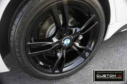 BMW F30 330i 휠 상처수리 후 블랙유광 휠도색. / 용인 처인구