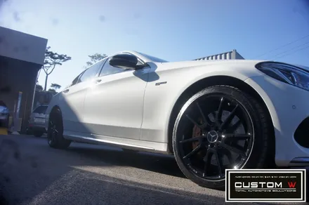 벤츠 C43AMG & E400쿠페 블랙유광 휠도색,캘리퍼도색.! / 용인 처인구