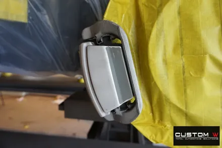 벤츠 GLE63AMG 잘 못된 휠수리 도색 이력이 있는 휠 박리 후 투톤 휠도색  재작업 ,  애시드 그린 (형광) 캘리퍼도색. / 용인 처인구