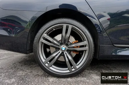 재방문 주신 고객. BMW G12 740LI 휠 상처 수리 후, 건메탈 휠복원 도색. / 용인 처인구