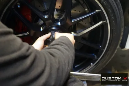 벤츠 S63 AMG 카브리올레 무광 블랙 실버 투톤 휠도색. / 용인 처인구