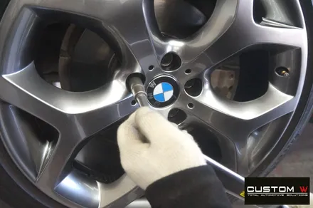 BMW X6 20인치 Y스포크 휠 상처 수리 후, 고스트 크롬 휠도색. / 용인 처인구