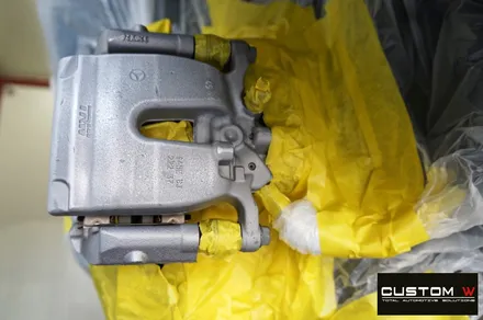 벤츠 S350D 블랙유광 휠도색 + 골드 캘리퍼 도색 / 용인 처인구