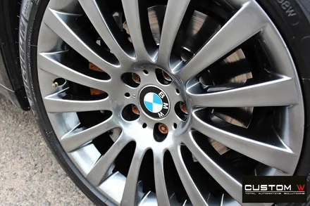 BMW 740i 엄청난 휠 상처! 휠 상처 수리 후 고스트크롬 휠 도색 / 용인 처인구