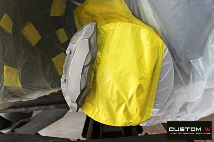 벤츠 CLS450 다이아몬드 컷팅 1개 휠복원 + 레드 캘리퍼 도색 / 용인 처인구
