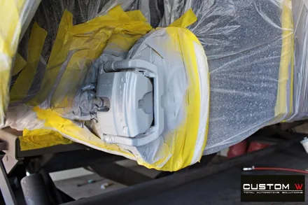 벤츠 CLS53 AMG 무광 투톤 휠도색 + 레드 캘리퍼 도색 / 용인 처인구