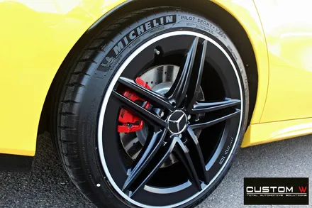 벤츠 CLA 45 S AMG 무광 블랙실버 투톤 휠도색 / 용인 처인구