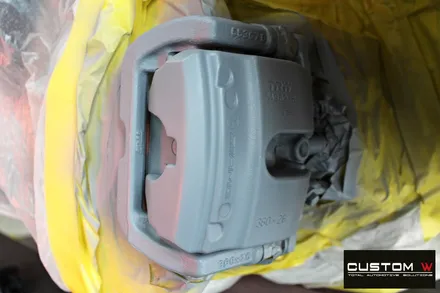 벤츠 CLS53 AMG 블랙실버 유광 투톤 휠도색 + 레드 캘리퍼 도색 / 용인 처인구