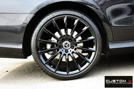 벤츠 W213 E350 20인치 마차휠 상처 수리 후 블랙유광 휠도색 / 용인 처인구