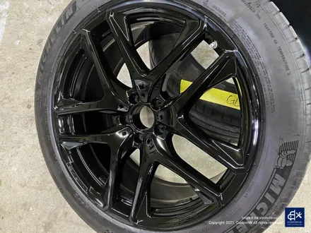 벤츠 GLE53 AMG 블랙유광 휠도색 + 레드 캘리퍼 도색 / 용인 처인구
