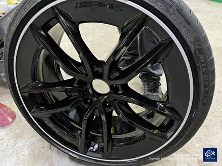 벤츠 E53 AMG 블랙 실버 투톤 유광 휠도색 / 용인 처인구